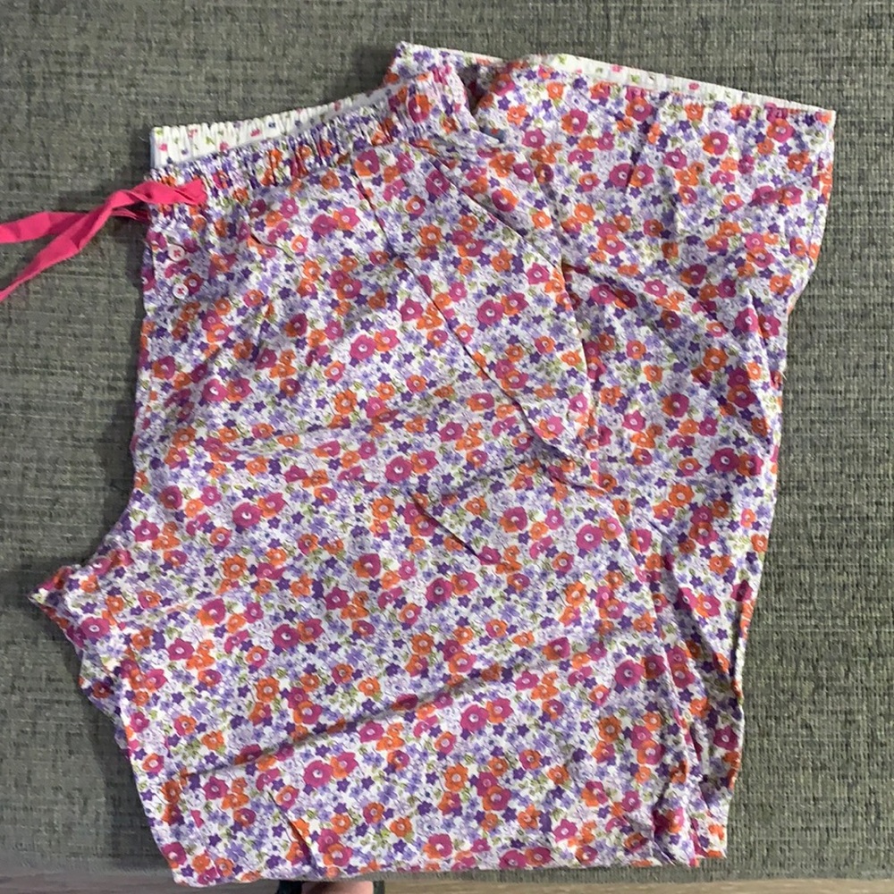Floral pajama pants
